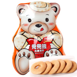 华美 兜兜熊曲奇饼干300g/盒