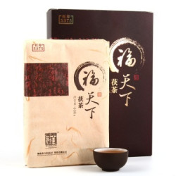 白沙溪 福天下 红印茯茶 湖南安化黑茶 金花茯砖茶 600g