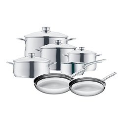 WMF 福腾宝 07 3057 6040 银锅具11件套 银色