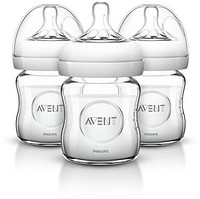 PHILIPS 飞利浦 AVENT 新安怡 Natural 自然原生系列 玻璃奶瓶 120ml*3个