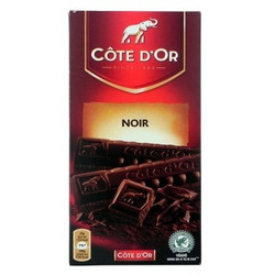 COTE D'OR 比利时进口克特多金象黑巧克力200g 条块装*3份+ 克特多金象纯味巧克力150g 块装*5份