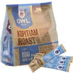 新加坡进口咖啡 OWL 猫头鹰 3合1即溶少糖咖啡 450g