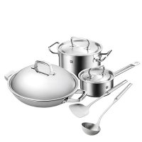 ZWILLING 双立人 TruClad中式炒锅礼遇装  32厘米