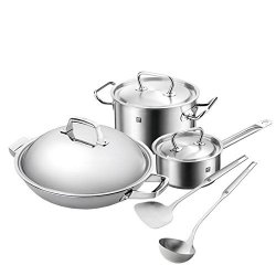 ZWILLING 双立人 TruClad中式炒锅礼遇装  32厘米