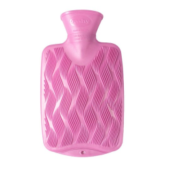 fashy 费许 小号时尚炫色3D纹 pvc 热水袋6404紫色0.8L 