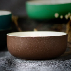 剑林 创意日韩欧式 陶瓷器餐具 6英寸 北欧印象 棕色