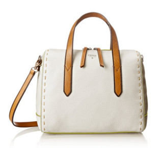 FOSSIL Sydney Satchel 女款真皮手提包