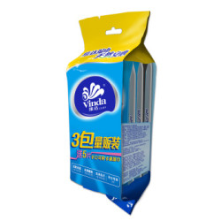 Vinda 维达 洁肤 去油 冰爽湿巾 3包