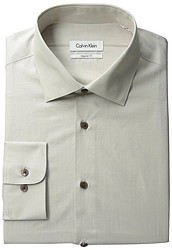 Calvin Klein 男式标准纯色衬衫