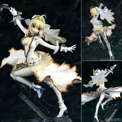 GSC/双翼社 Fate/EXTRA CCC Saber Bride 1/7 婚纱舞剑 日版原版