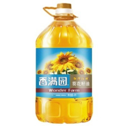 香满园 物理压榨 葵花籽油4L