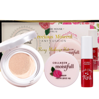 ETUDE HOUSE 伊蒂之屋 蔷薇柔情限量版礼盒(气垫霜10g+面霜10ml+唇彩2g)*2套 + NIVEA 妮维雅 深层洁净洗颜泥 100g