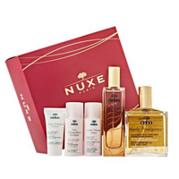 NUXE 欧树 晶亮全效修护 芳香限量套装(护理油100ml+淡香精50ml+卸妆水35ml+柔肤水35ml+鲜奶霜15ml)