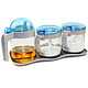 限地区移动端：克芮思托 NC-8357玻璃厨宝套装3+1组合装调味罐收纳罐油壶套装*2件