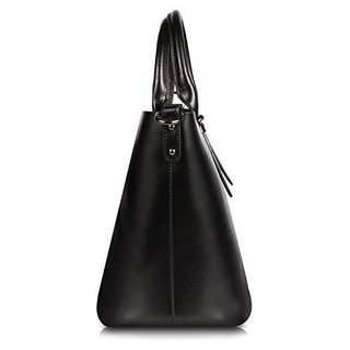 Kattee Pure Color Leather Hobo Tote 女士真皮手提包