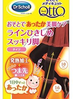 Dr.Scholl's 爽健 QttO 热感型 提臀瘦腿袜 黑色 M