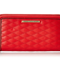 REBECCA MINKOFF Quilted Ava 女士真皮长款钱包