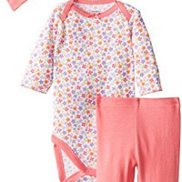 凑单品：Gerber 嘉宝 Baby-Girls Newborn 3 Piece Bodysuit  新生儿3件套