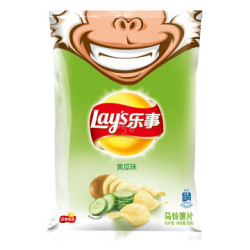 限地区：Lay's 乐事 马铃薯片 清新清爽黄瓜味 75g/袋