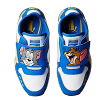 PUMA 彪马 小童休闲运动鞋 蓝白棕 4岁