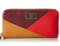 FOSSIL Dawson Zip Clutch 女士长款钱包