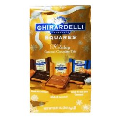 GHIRARDELLI 吉诺德利 方型焦糖巧克力三口味混合装241.6克