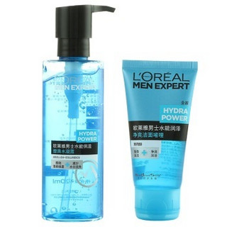 L‘OREAL PARIS 巴黎欧莱雅 男士水能保湿超值装（洁面啫喱50ml+水凝露120ml）