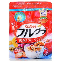 日本进口 calbee 卡乐比 水果颗粒果仁谷物营养麦片 800g