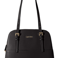 Calvin Klein Glazed Satchel 真皮手提包