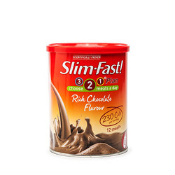 Slim Fast 巧克力味 代餐奶昔粉 438g(新旧包装随机发货)