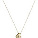 Amazon Collection 10k Yellow Gold Number Pendant Necklace, 17