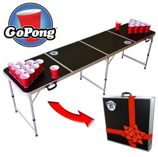 GoPong 8-Foot Portable 折叠啤酒乒乓球桌