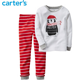 Carter's 童装 条纹企鹅居家服2件套