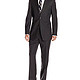 TOMMY HILFIGER Nathan Charcoal Stripe Trim-Fit Suit 男士羊毛西服套装