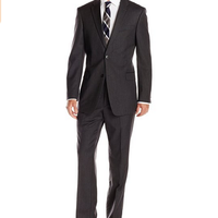 TOMMY HILFIGER Nathan Charcoal Stripe Trim-Fit Suit 男士羊毛西服套装