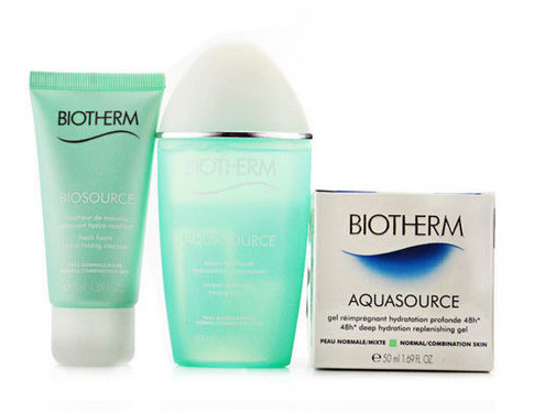 BIOTHERM 碧欧泉 活泉润透水份露套装（水份露 50ml + 爽肤水 100ml + 洁面乳 50ml）