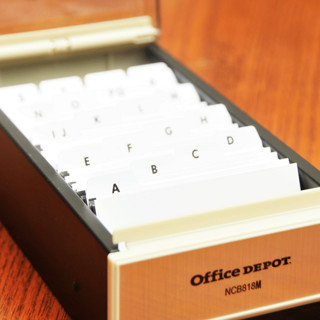 Office Depot 欧迪办公 大容量名片盒