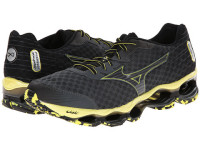 Mizuno 美津浓 Wave Prophecy 4 男款顶级避震跑鞋 黑黄色