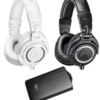 audio-technica 铁三角 ATH-M50x 监听耳机+FiiO 飞傲 A3 便携式耳机放大器