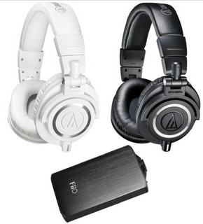 audio-technica 铁三角 ATH-M50x 监听耳机+FiiO 飞傲 A3 便携式耳机放大器