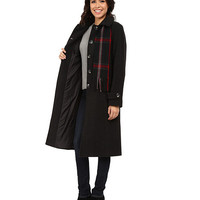 London Fog L111301L 女款羊毛混纺大衣(带围巾)