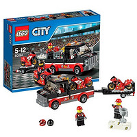LEGO 乐高 拼插类玩具 City城市系列 摩托赛车运输车 60084