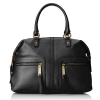 TOMMY HILFIGER Zip Satchel 女款真皮手提包