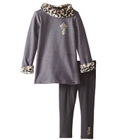 限尺码：Juicy Couture Gray Leopard Tunic and Leggings 女童豹纹套装