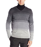 限尺码：Calvin Klein Ombre Striped V-Neck 男士针织衫