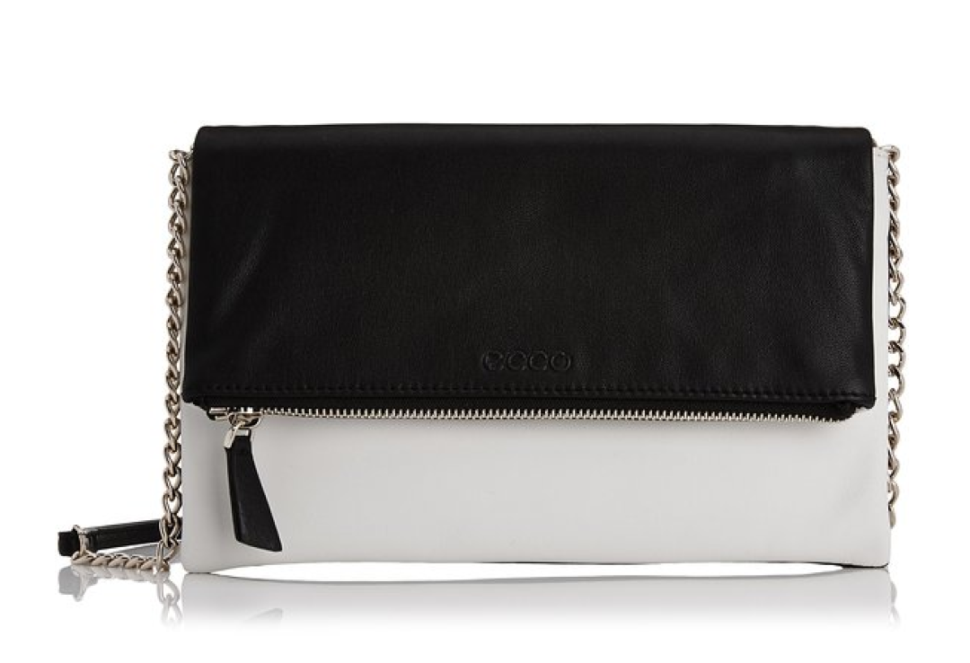 一包二用：ecco 爱步 Delight Clutch 女款真皮斜挎包