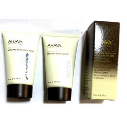 Ahava Beautiful Body 美肤套装 去角质磨砂霜身体乳肌底液 3件套