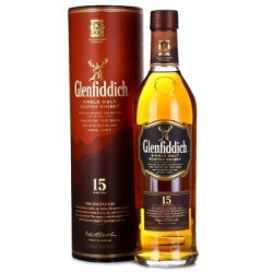 Glenfiddich 格兰菲迪 15年 苏格兰达夫镇单一麦芽威士忌 700ml