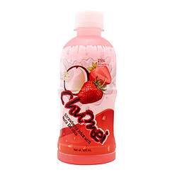 趣味 草莓果味饮料 含椰果 320ml/瓶