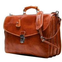 Floto Olive Brown Leather Briefcase 男款公文包